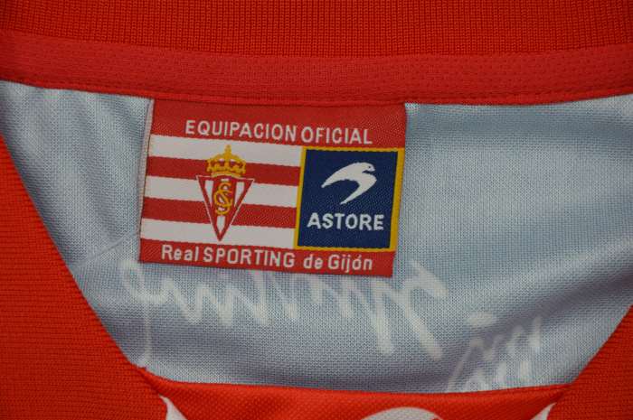 with LFP Patch Retro Jersey 1999-2000 Sporting Gijon CHERYSHEV 21 Away Soccer Jersey Vintage Football Shirt