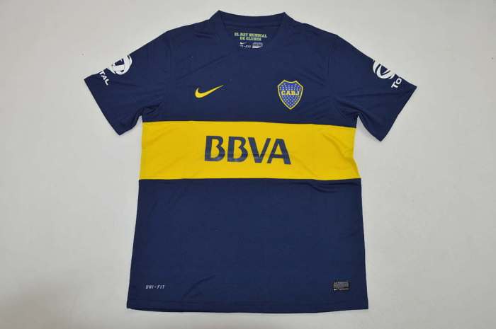 Retro Jersey 2012-2013 Boca Juniors ROMAN 10 Home Soccer Jersey Vintage Football Shirt