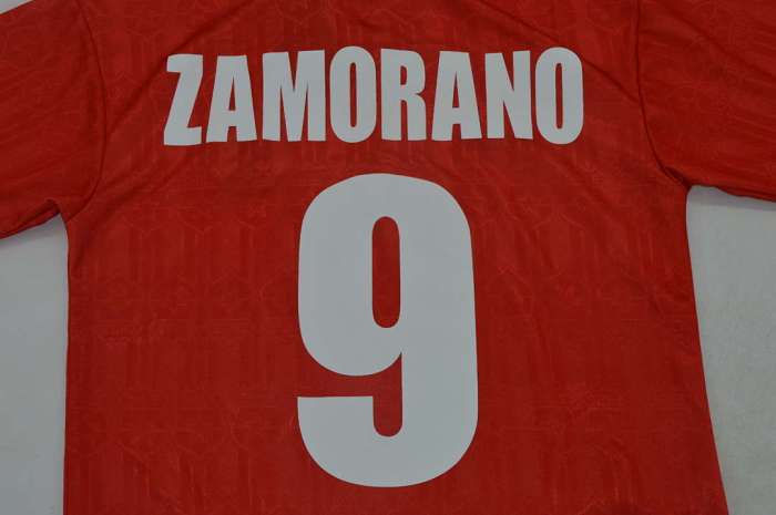 Retro Jersey 1995 Chile ZAMORANO 9 Home Soccer Jersey Football Shirt