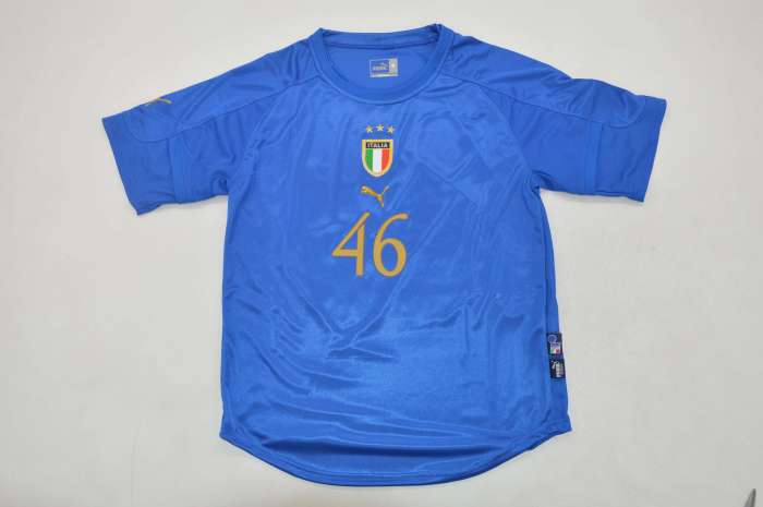 Retro Jersey 2004 Italy ROSSI 46 Home Soccer Jersey Vintage Football Shirt