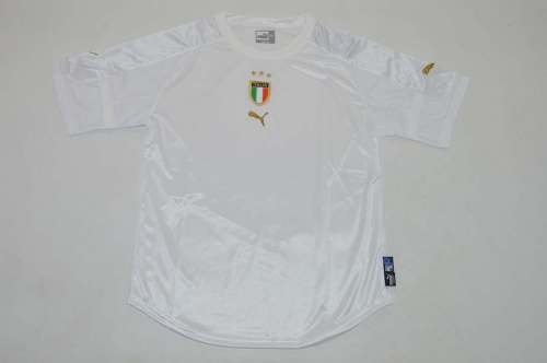 Retro Jersey 2004 Italy Away White Soccer Jersey Vintage Football Shirt