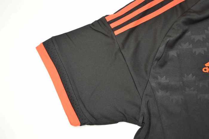Retro Jersey 2015-2016 Manchester United RONALDO 7 Third Away Black Soccer Jersey Vintage Football Shirt