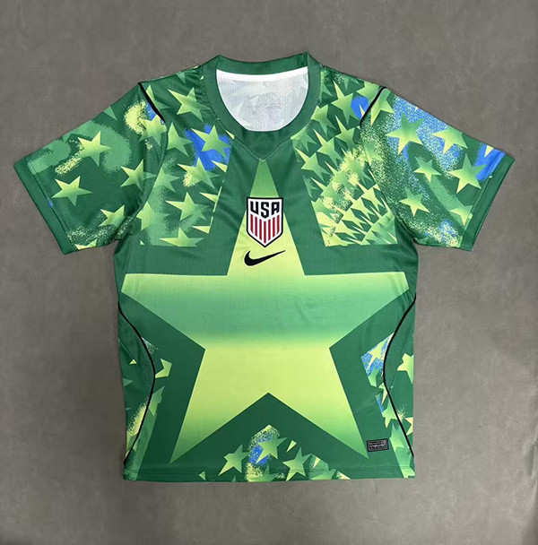 Fan Version 2026 USA Green Goalkeeper Soccer Jersey United States Football Shirt