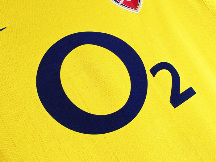 Retro Jersey 2003-2004 Arsenal Away Yellow Soccer Jersey Vintage Football Shirt