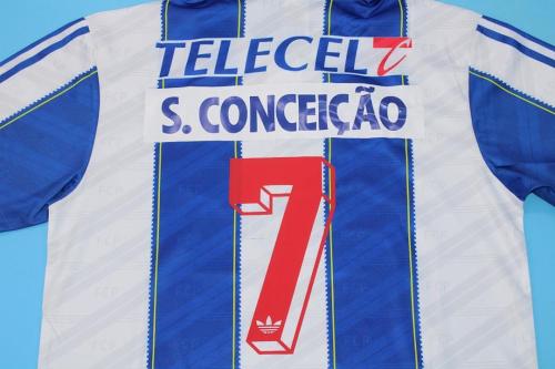 Retro Jersey 1995-1997 Porto S.CONCEICAO 7 Home Soccer Jersey Vintage Football Shirt