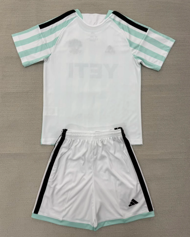 Youth Uniform Kids Kit 2026-2027 Austin Away Soccer Jersey Shorts Child Football Set