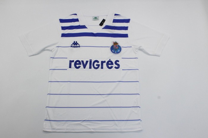 Retro Shirt 1985-1986 Porto FUTRE 10 Away White Vintage Soccer Jersey