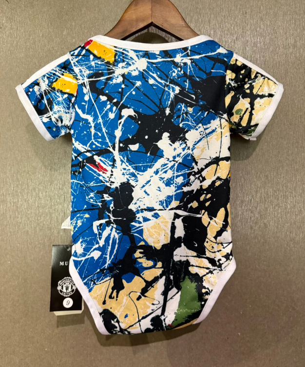 Baby Cloth 2026-2027 Manchester United X The Stone Roses Soccer Jersey Baby Onesies