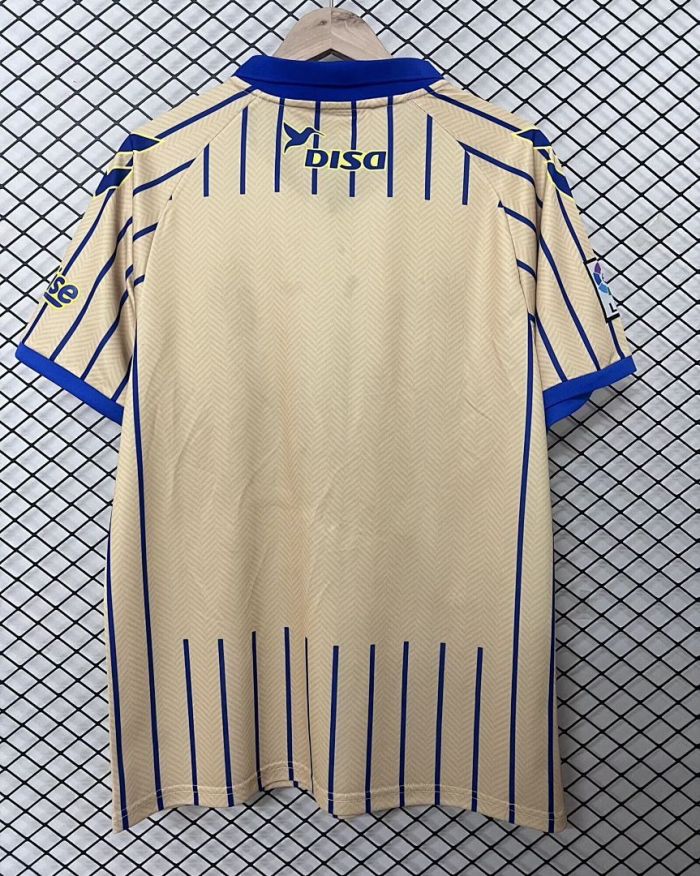 with LFP Patch Fan Version 2025-2026 Las Palmas Retro Model Soccer Jersey Football Shirt