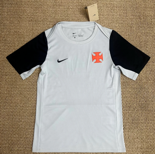 Fan Version 2026-2027 Vasco Da Gama White/Black Soccer Pre-match Jersey Footall Training Shirt