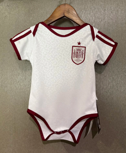 Baby Cloth 2026 Spain Away Soccer Jersey Baby Onesies