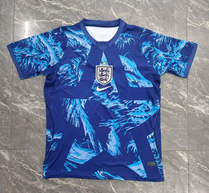 Fan Version 2026 England Blue Goalkeeper Soccer Jersey Football Shirt