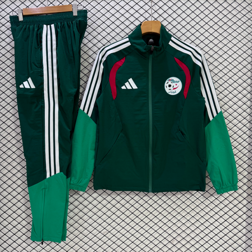 2026 Algeria Green Windbreaker Jacket Football Jacket and Pants