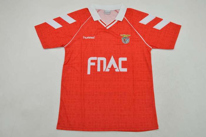 Retro Jersey 1990 SL Benfica 9 Home Soccer Jersey Vintage Football Shirt