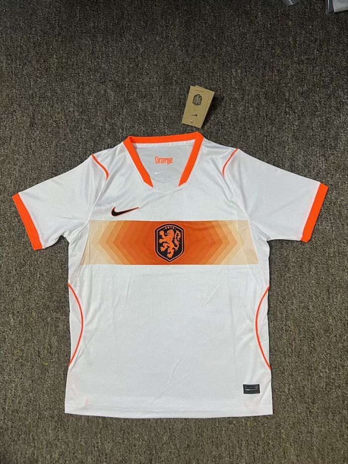 Fan Version 2026 Netherlands Away White Soccer Jersey Holland Football Shirt