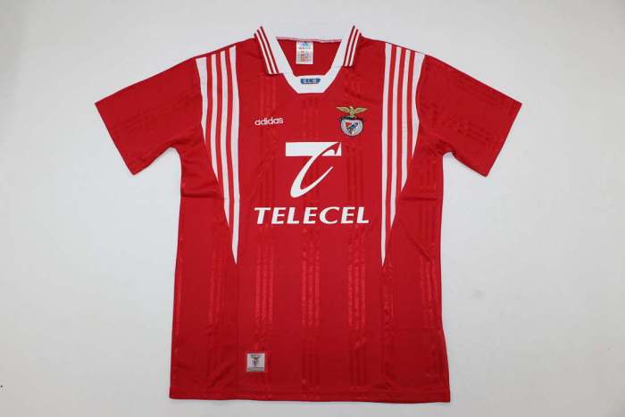 Retro Jersey 1997-1998 SL Benfica NUNO GOMES 21 Home Soccer Jersey Vintage Football Shirt