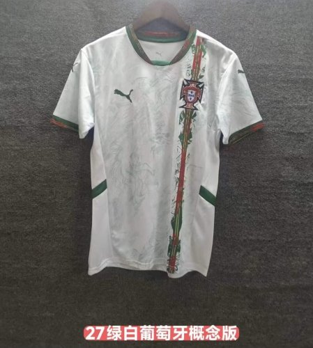 Fan Version 2026 Portugal White/Green Special Edition Soccer Jersey Football Shirt