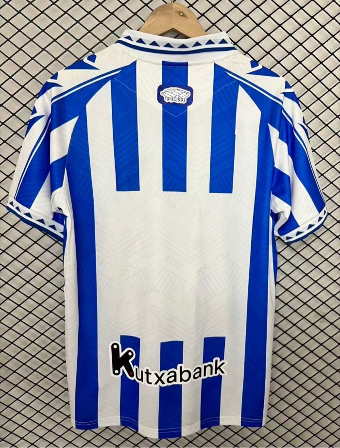 Fan Version 2025-2026 Real Sociedad Retro Model Soccer Jersey Football Shirt