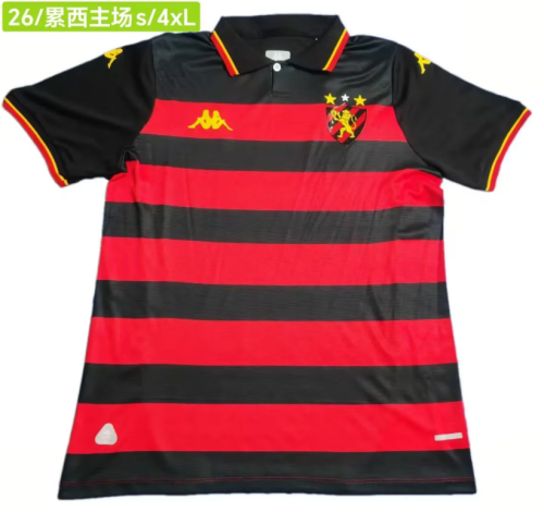 Fan Version 2026-2027 Recife Home Soccer Jersey Football Shirt