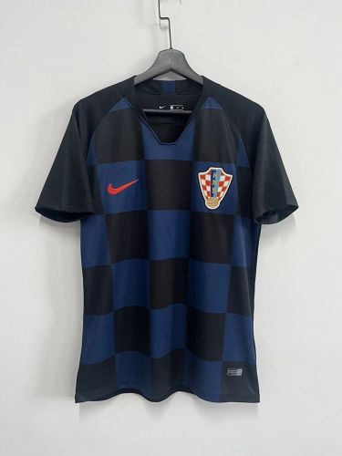 Retro Jersey 2018 Croatia Away Blue Soccer Jersey Vintage Football Shirt