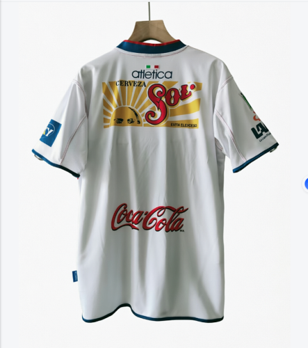 Retro Camisetas de Futbol 2001-2002 Chivas Away White Vintage Soccer Jersey
