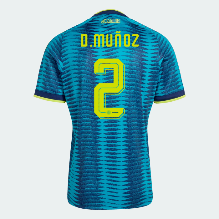 Fan Version 2026 Colombia #7 LUIS DIAZ,#23 SANCHEZ,#6 RICHARD RIOS,#19 SUAREZ,#2 D. MUNOZ,#10 JAMES Away Soccer Jersey Columbia Camisetas de Futbol