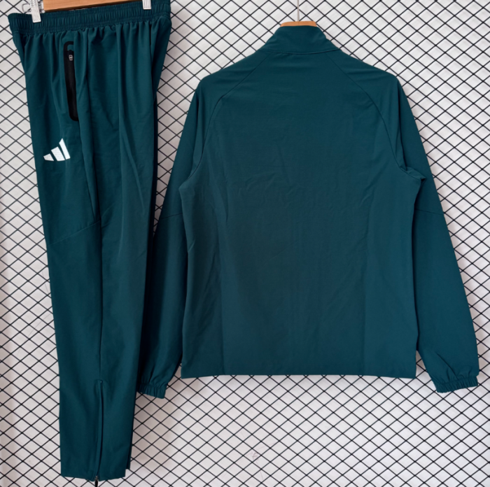 2026 Mexico Dark Green Soccer Windbreaker Jacket Football Jacket and Pants