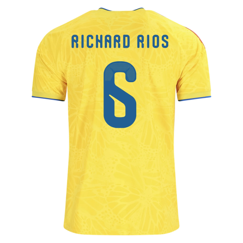 Fan Version 2026 Colombia #7 LUIS DIAZ,#23 SANCHEZ,#6 RICHARD RIOS,#19 SUAREZ,#2 D. MUNOZ,#10 JAMES Home Soccer Jersey Columbia Camisetas de Futbol