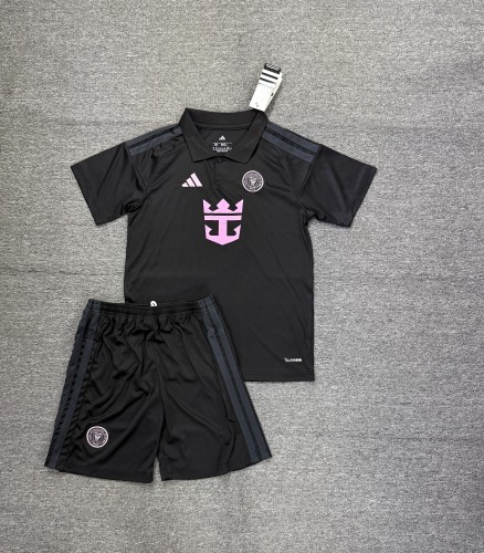Adult Uniform 2026-2027 Inter Miami Away Black Soccer Jersey Shorts Football Kit