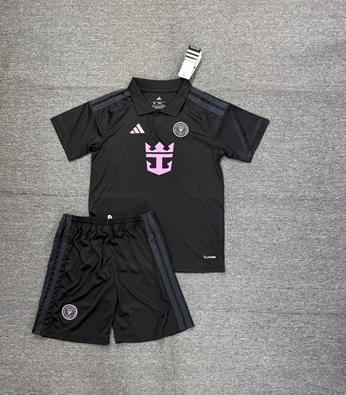 Adult Uniform 2026-2027 Inter Miami Away Black Soccer Jersey Shorts Football Kit