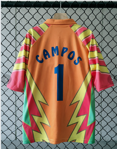 Retro Jersey 1998 Mexico 1 campos Third Away Goalkeeper Soccer Jersey Vintage Football Shirt