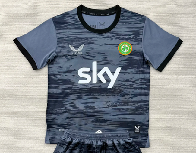 Fan Version 2026 Ireland Black Grey Goalkeeper Soccer Jersey Football Shirt