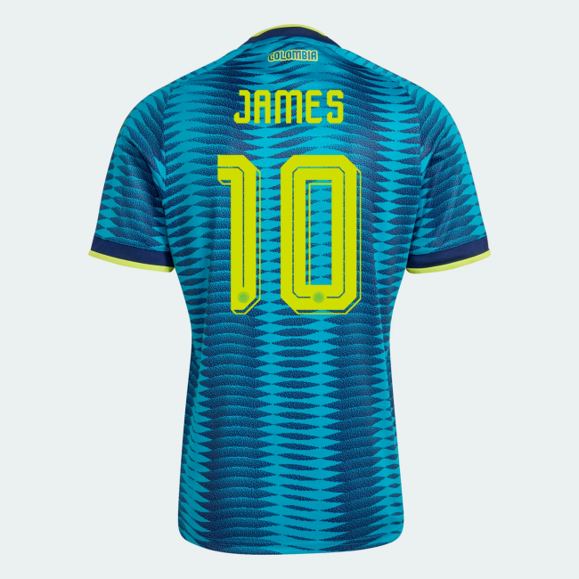 Fan Version 2026 Colombia #7 LUIS DIAZ,#23 SANCHEZ,#6 RICHARD RIOS,#19 SUAREZ,#2 D. MUNOZ,#10 JAMES Away Soccer Jersey Columbia Camisetas de Futbol