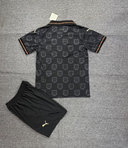 Adult Uniform 2026 Portugal Black Special Edition Soccer Jersey Shorts Men's Football Kit