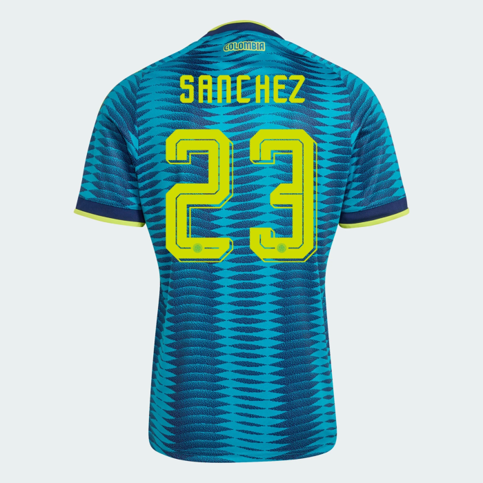 Fan Version 2026 Colombia #7 LUIS DIAZ,#23 SANCHEZ,#6 RICHARD RIOS,#19 SUAREZ,#2 D. MUNOZ,#10 JAMES Away Soccer Jersey Columbia Camisetas de Futbol