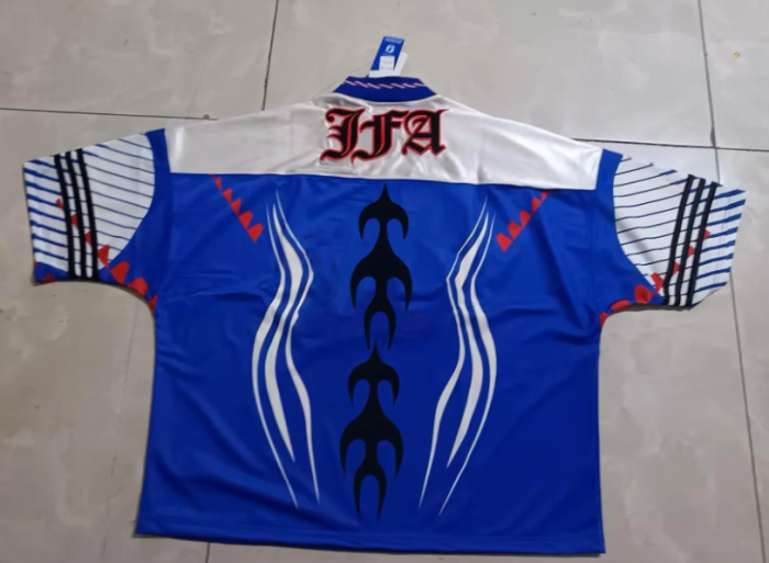 Japan Bringback Remixed Blue Soccer Jersey Football Shirt