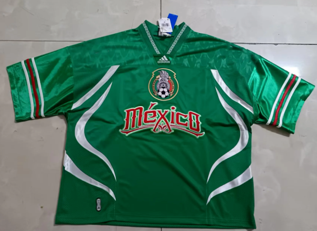 Mexico Bringback Remixed Green Soccer Jersey Football Shirt