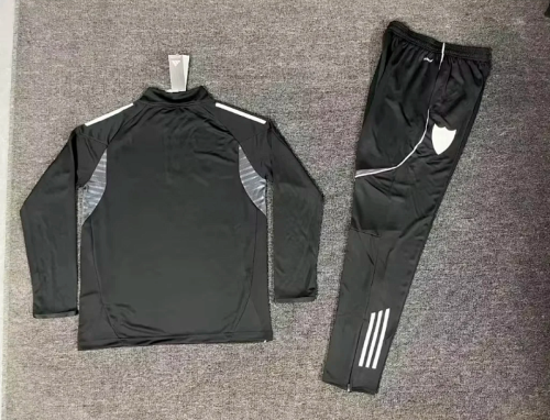 2026-2027 Sevilla Black Soccer Training Sweater and Pants Football Kit