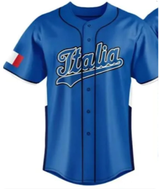 2026 World Baseball Classic Jersey Italy Blue Baseball Jersey WBC Italia MLB Shirt