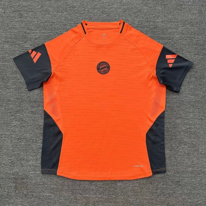 Player Version 2026-2027 Bayern Munich Orange Soccer Jersey Bayern Munchen Football Training Shirt