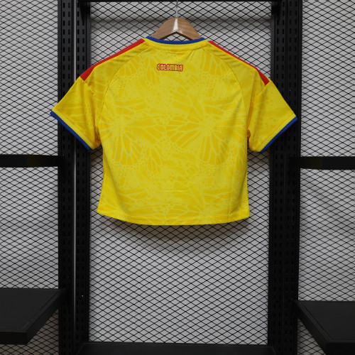 Women 2026 Colombia Home Short Soccer Jersey Football Shirt