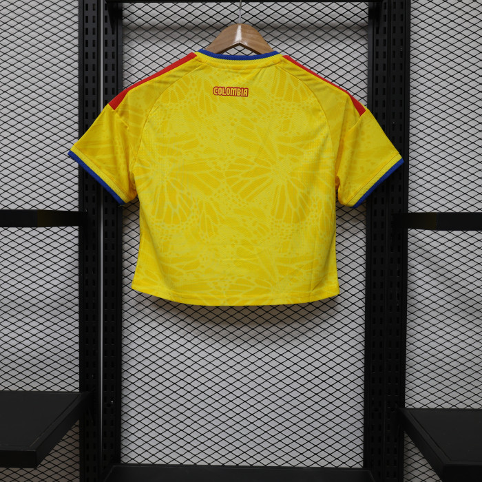 Women 2026 Colombia Home Short Soccer Jersey Football Shirt