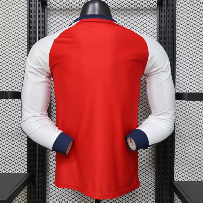 Long Sleeve Fan Version 2025-2026 Arsenal Red Icon Soccer Jersey LS Football Shirt