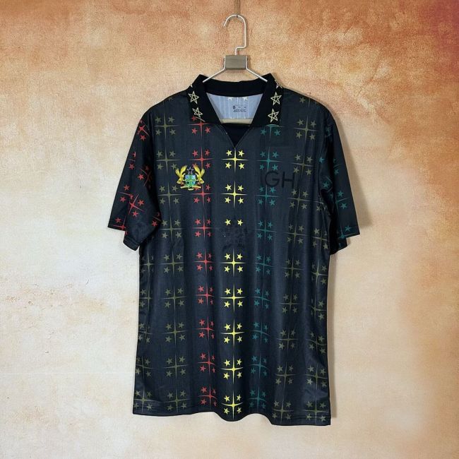 Fan Version 2026 Ghana Africa Star Black Soccer Jersey Football Shirt