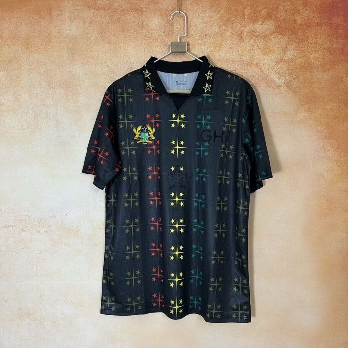 Fan Version 2026 Ghana Africa Star Black Soccer Jersey Football Shirt