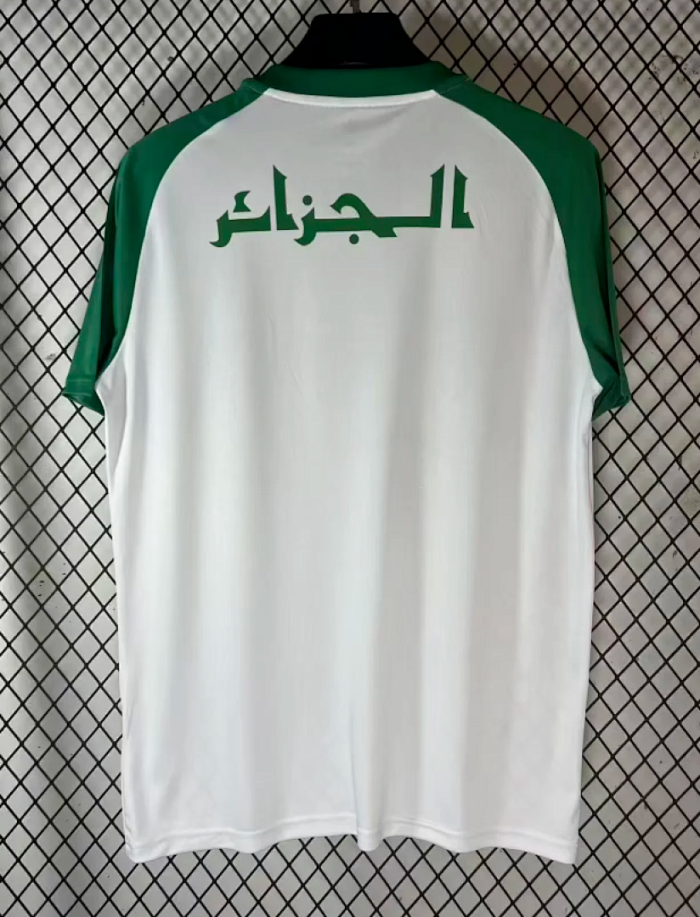 Fans Version 2026 Algeria White Soccer Training Jersey Football Shirt