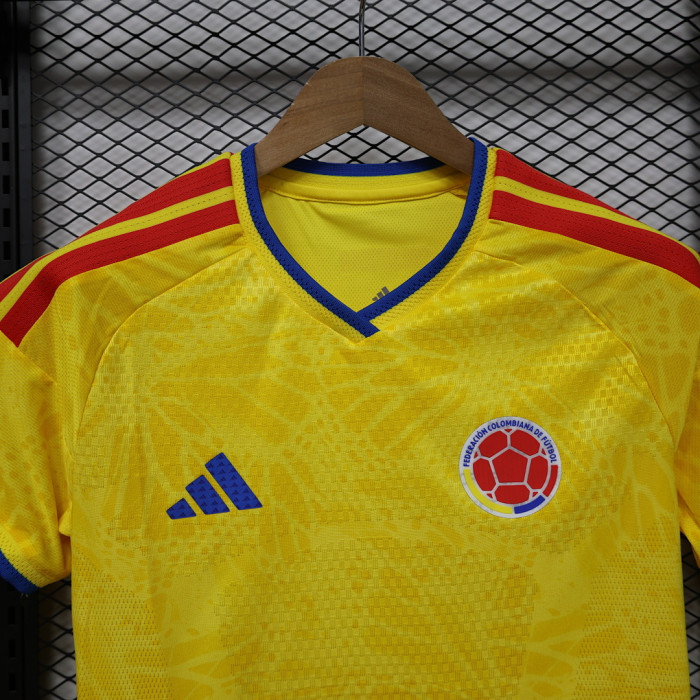 Women 2026 Colombia Home Short Soccer Jersey Football Shirt