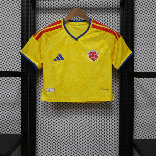 Women 2026 Colombia Home Short Soccer Jersey Football Shirt