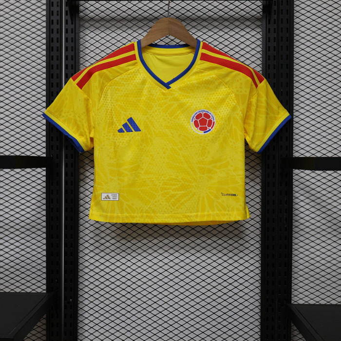 Women 2026 Colombia Home Short Soccer Jersey Football Shirt