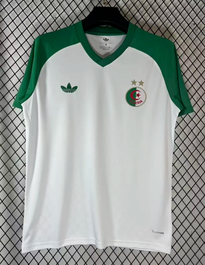 Fans Version 2026 Algeria White Soccer Training Jersey Football Shirt